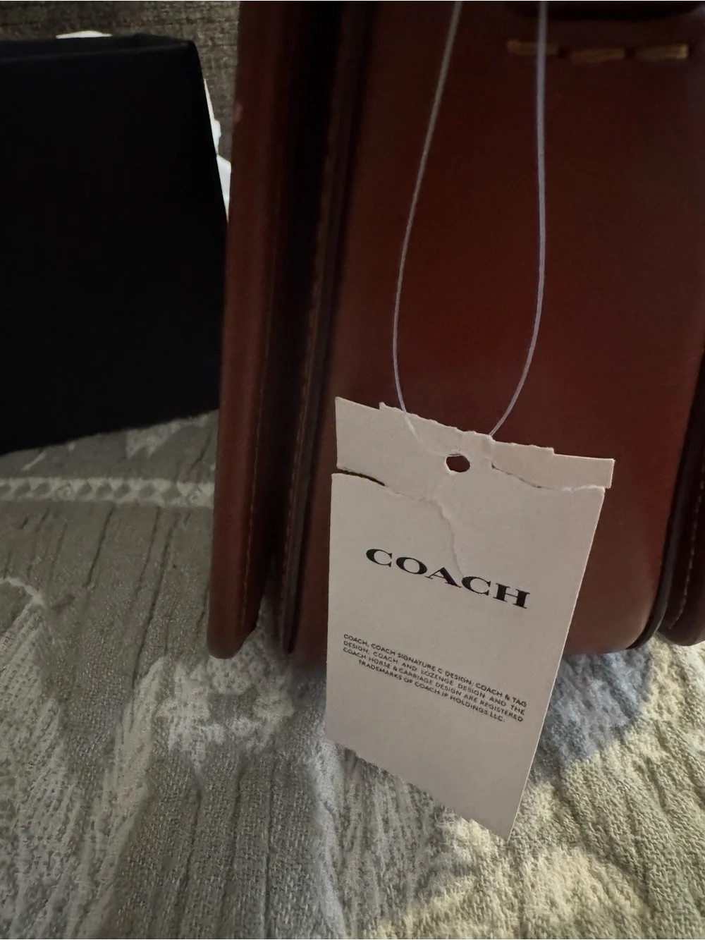 Coach box leather versatile